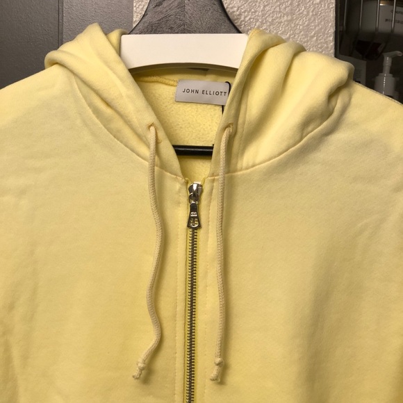BNWT Sizes M (2) & L (3) - John Elliott Exposure Full Zip Terry Hoodie Solar - Picture 6 of 8